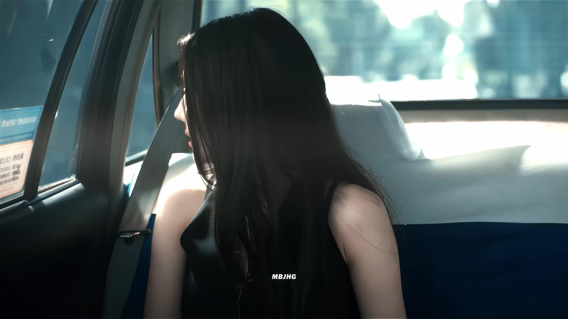 我以为自己坐出租车的样子