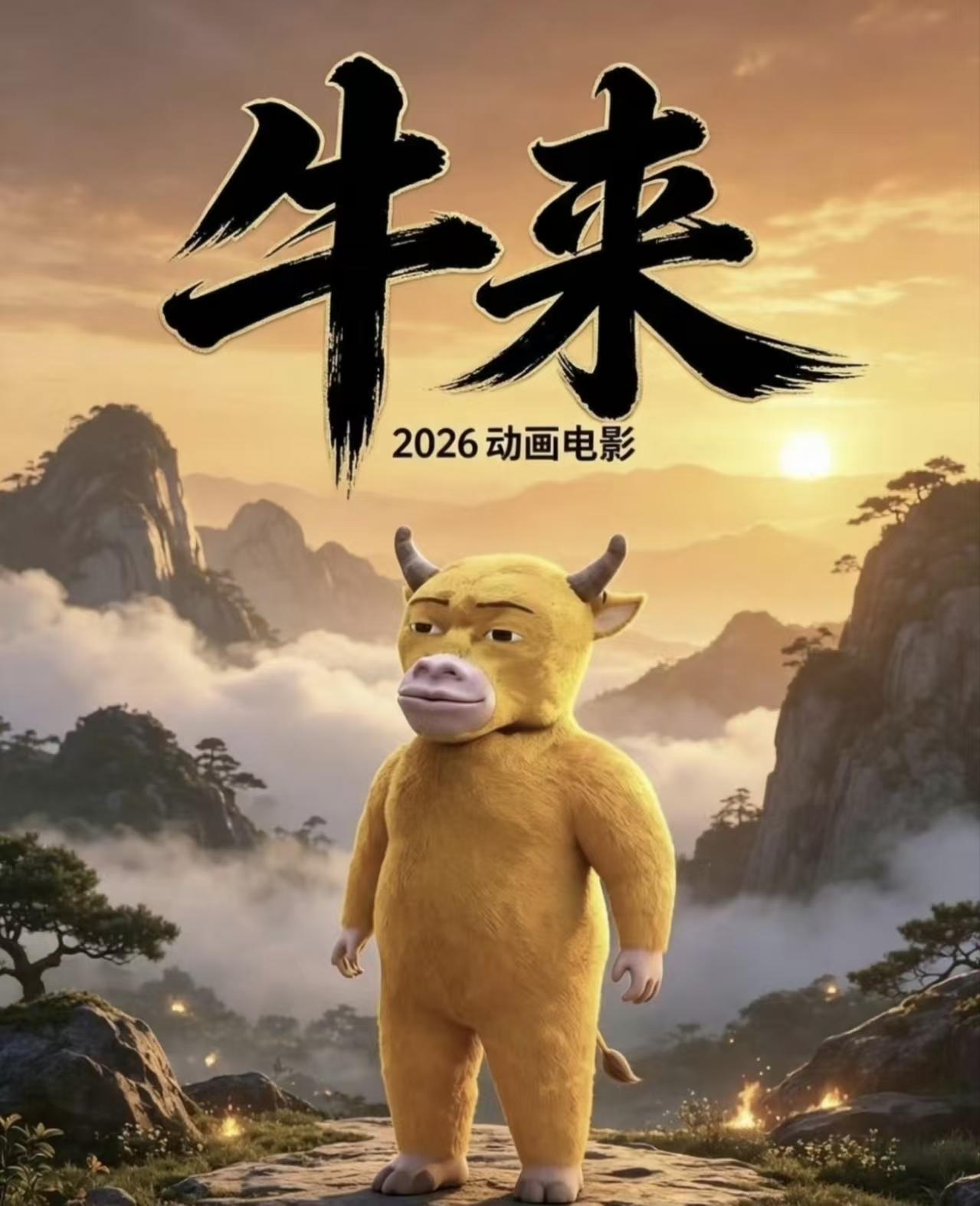 五音不全演员可以开演唱会，粗制滥造《牛来》上电影院线也就不足为奇了。《牛来》8月