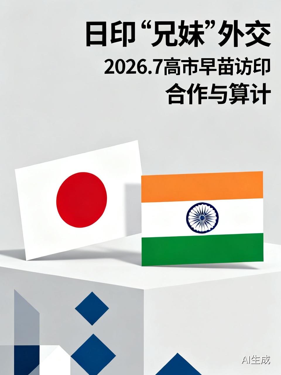 2026年7月，日印上演“兄妹外交”，高市早苗访印，莫迪称其“妹妹”。这场外交背