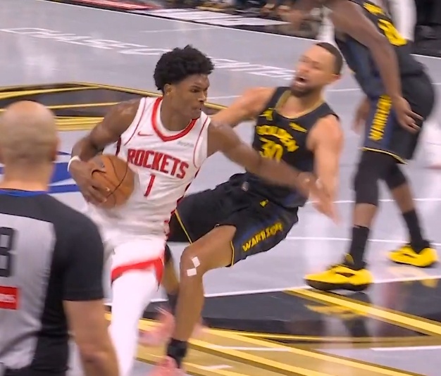 这左手这么明显的发力推人 草 火箭vs勇士