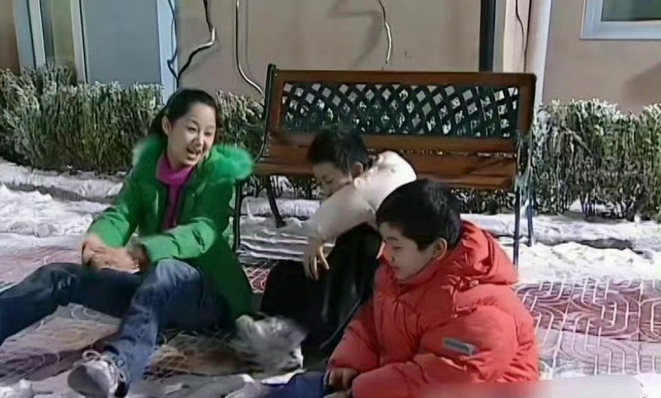 当时居然没发现，家有儿女里的那段剧情。地上的雪居然是毛巾 ​​​