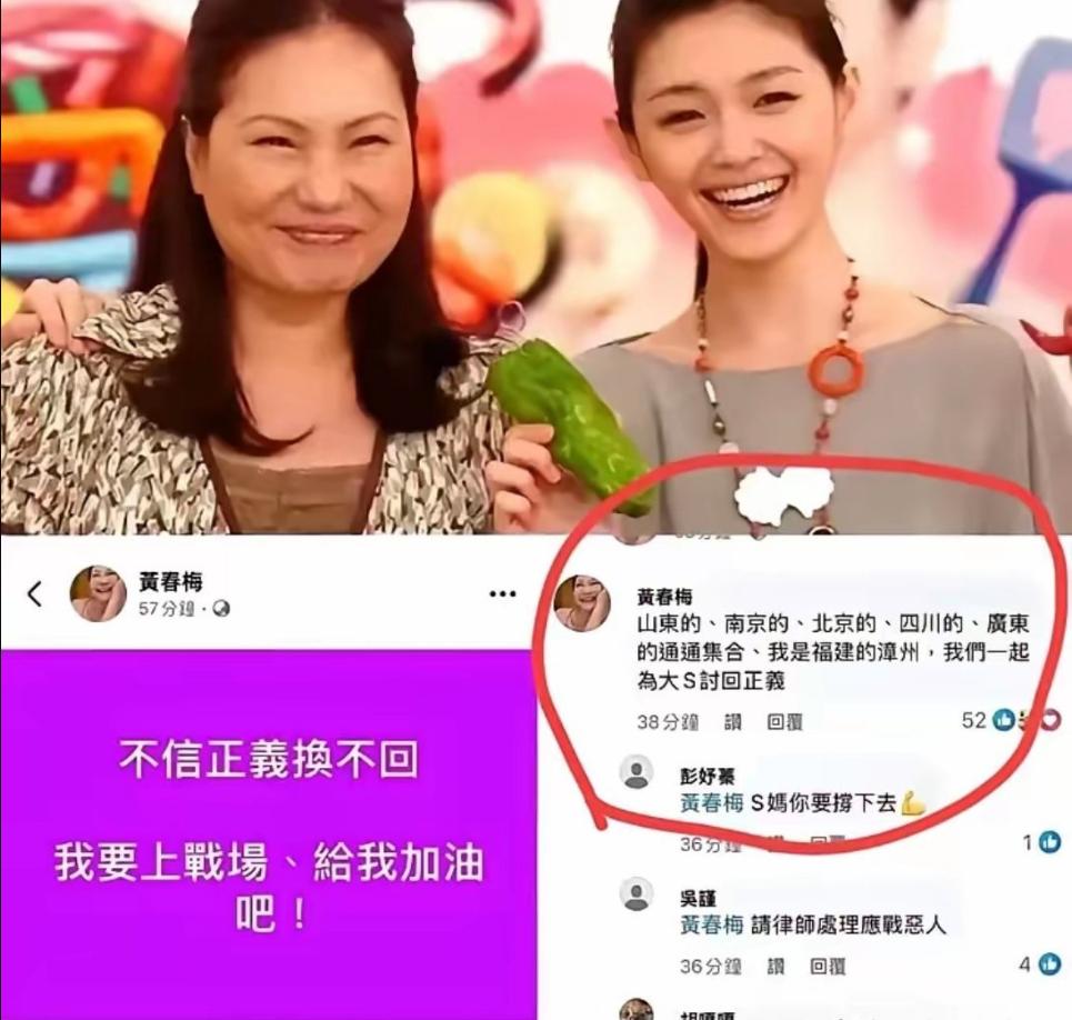 S妈黄春梅“战斗”就战斗，为啥还要喊话大陆各省一起支持她？结果现在各省网友的回复