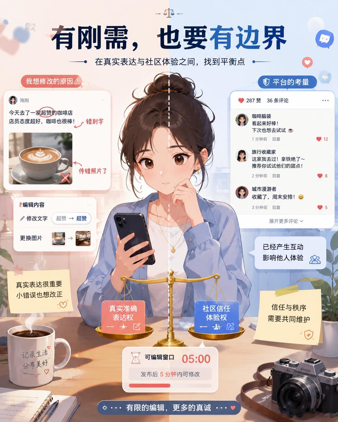 朋友圈永远不会有二次编辑功能很多人看到这个话题第一反应是：这么简单的功能，为什么