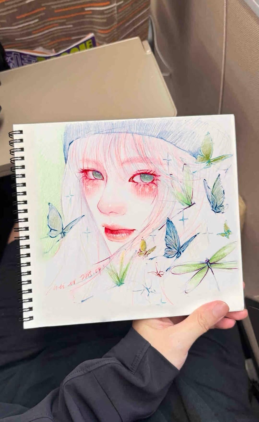这个老师彩铅画真的好好看 ​​​