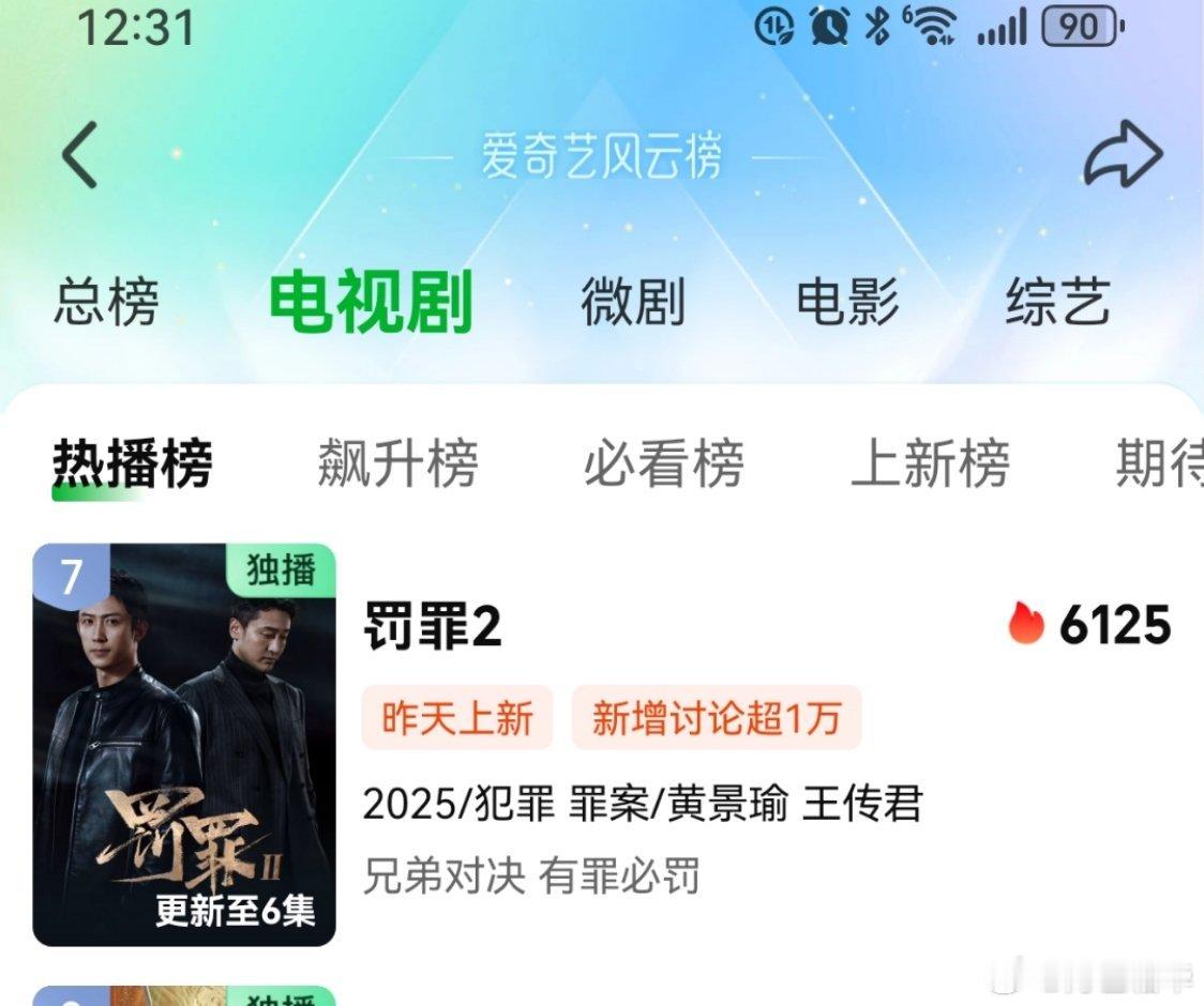 黄景瑜罚罪2黄景瑜秦枫罚罪2开播 12点半了都不睡觉还在看呢，热度又升了。还看到