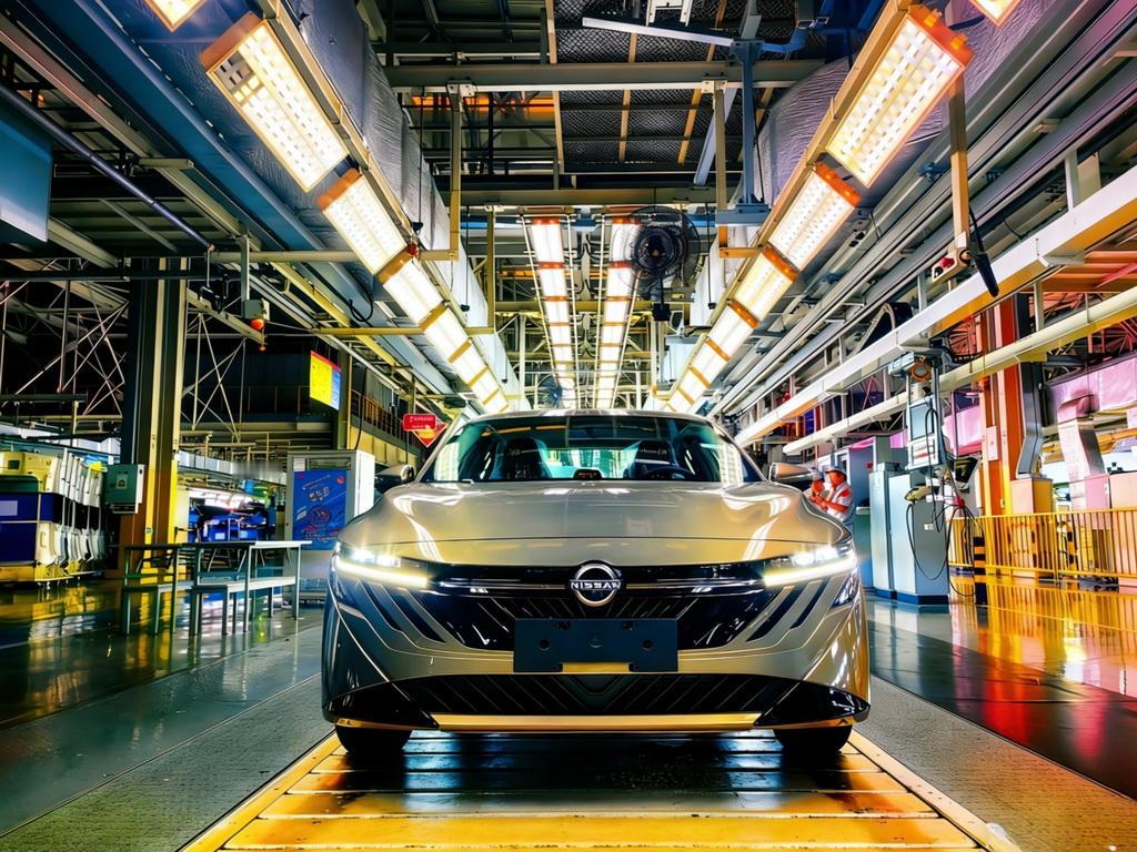 【前脸重新设计，全新日产轩逸量产下线】近日，全新轩逸在广州花都工厂正式量产下线，