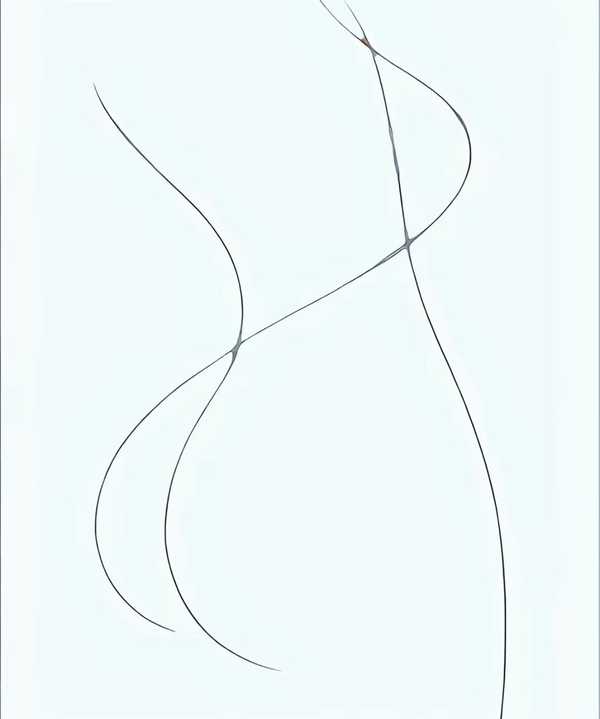 最性感的三笔画，只需要三笔的绝美身材 