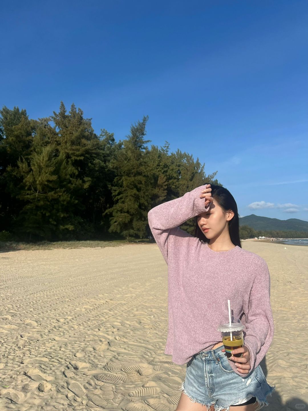 原来海边加点紫会更浪漫