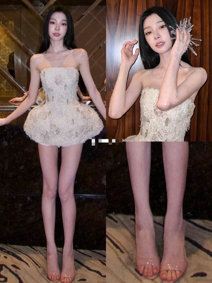 易梦玲这双腿是真实存在的吗 像芭比娃娃一样 