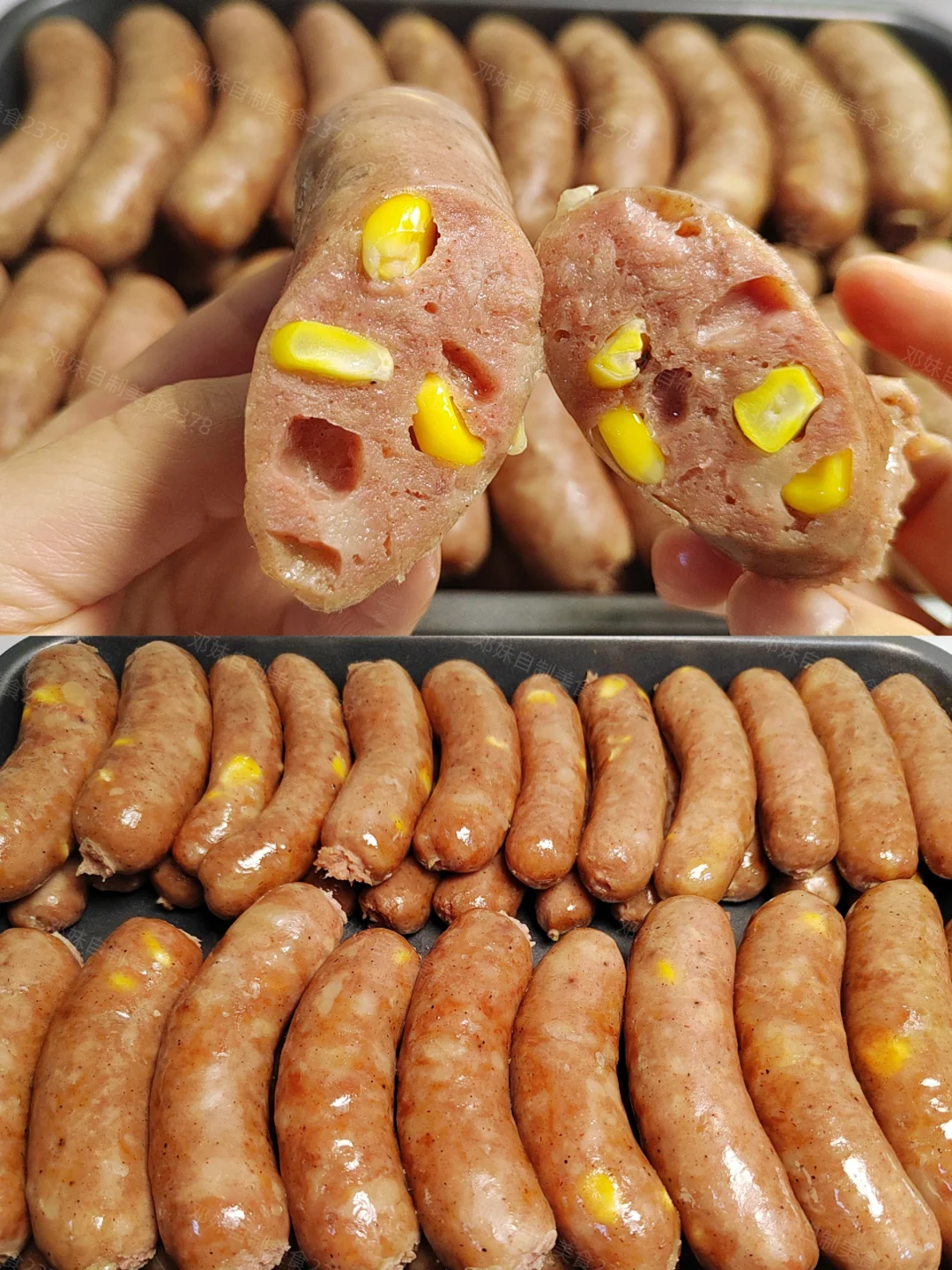 自制玉米脆皮肠保姆级教程1⃣️口Q弹爆汁❗