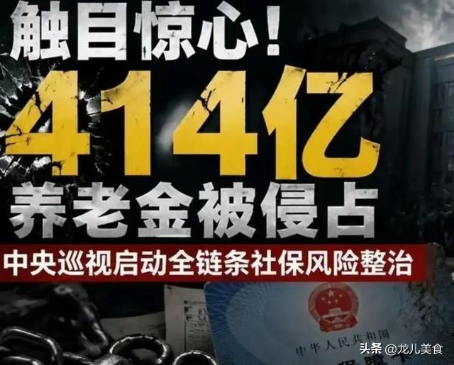 414亿养老金漏洞曝光，25省全面整改，河南开启社保严查风暴
 
近期审计署公布