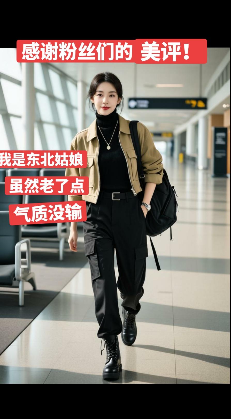 AI机场时尚写真