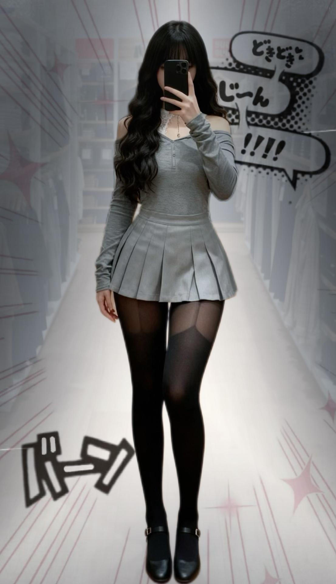 辣妹穿搭 今天穿什么 短裙穿搭