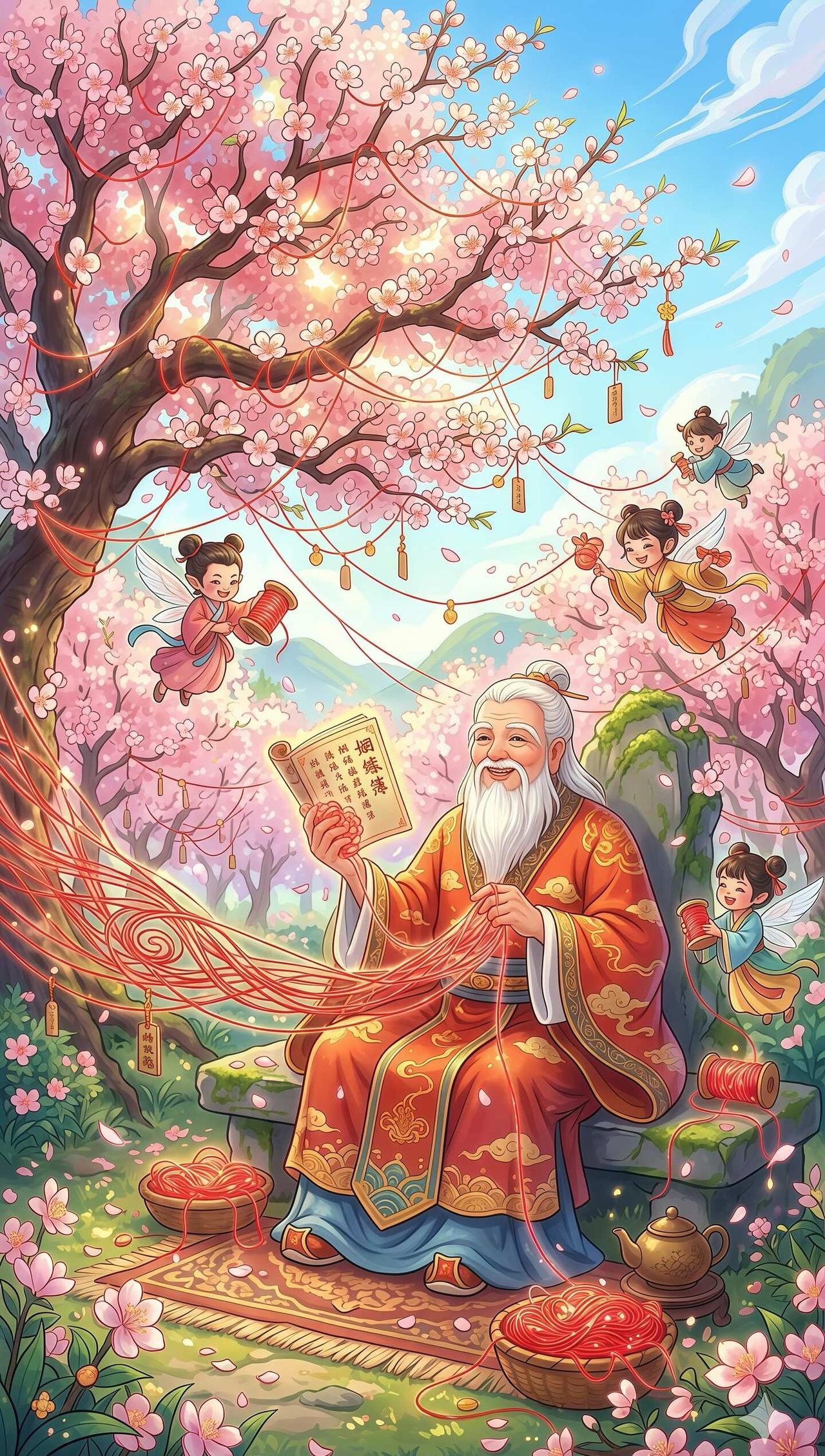 月下老人·桃花版
crush 桃花运 红线 姻缘
