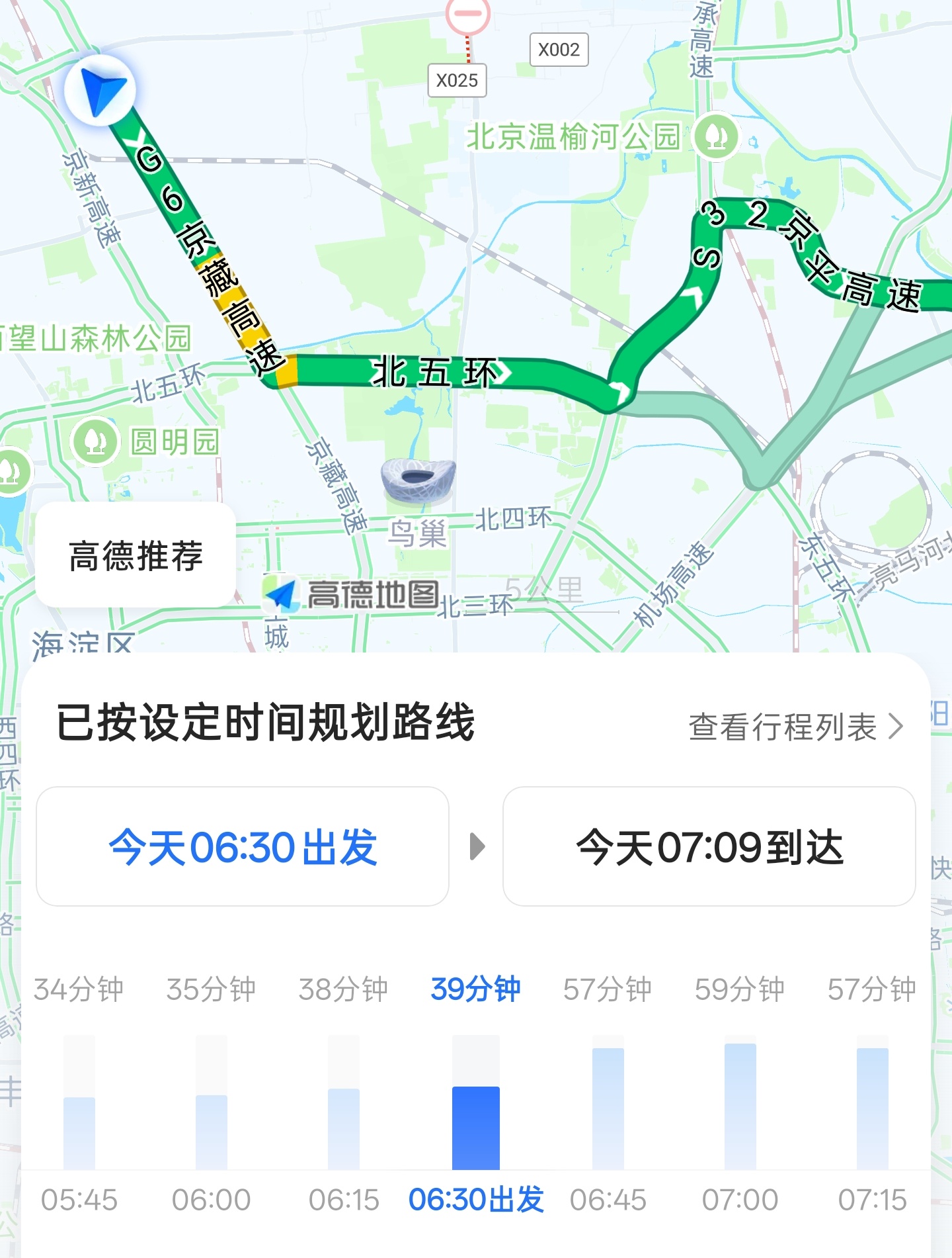 只差15分钟五环就堵死了只能走六环吗我不信