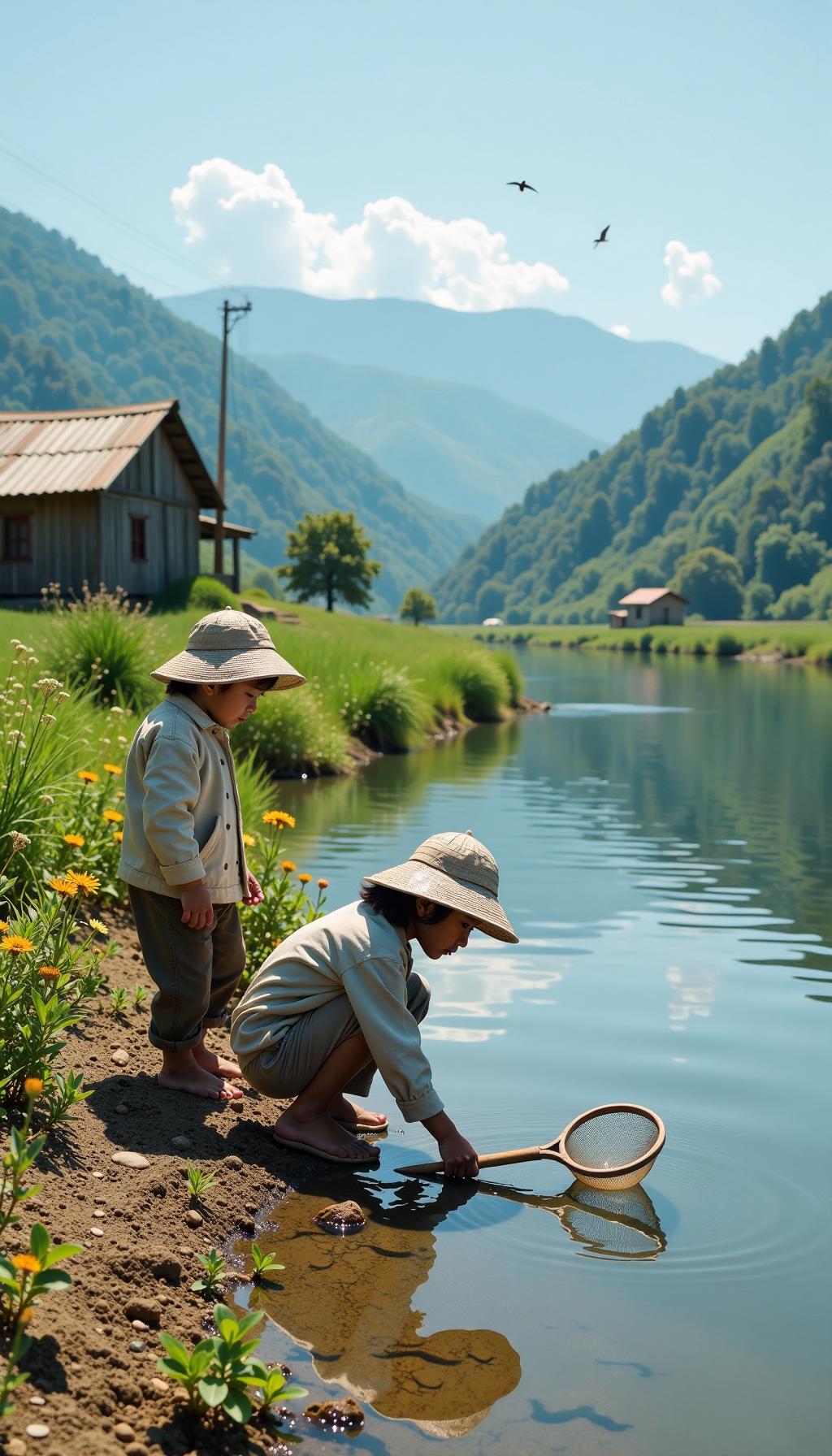 让孩子回归大自然是最正确的。现在的孩子的娱乐除了手机，电脑就没有什么玩的。那时候