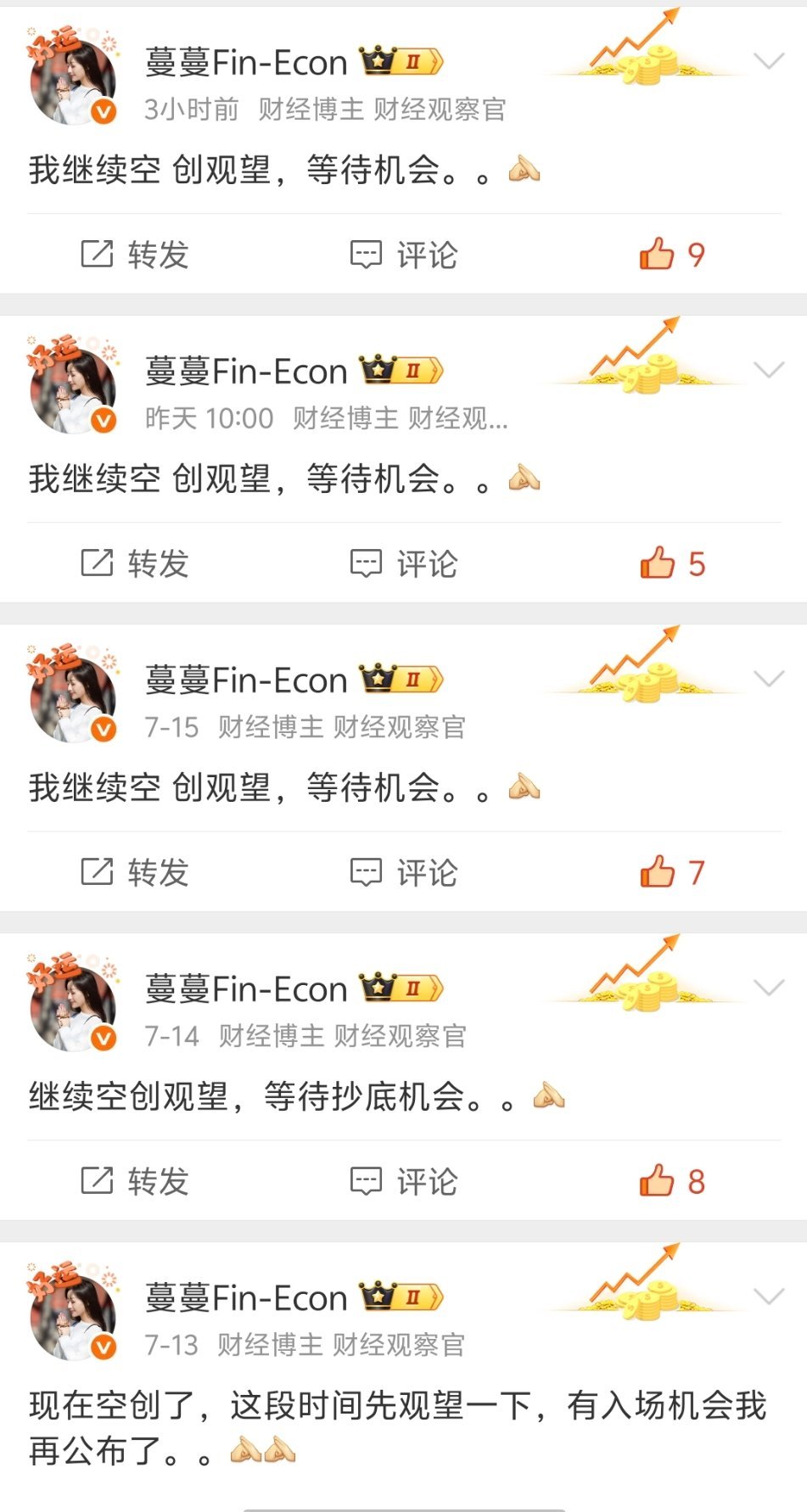 7月1号创业板最高位提示过，要小创或者空创观望了，这逃  顶技术服不服？？