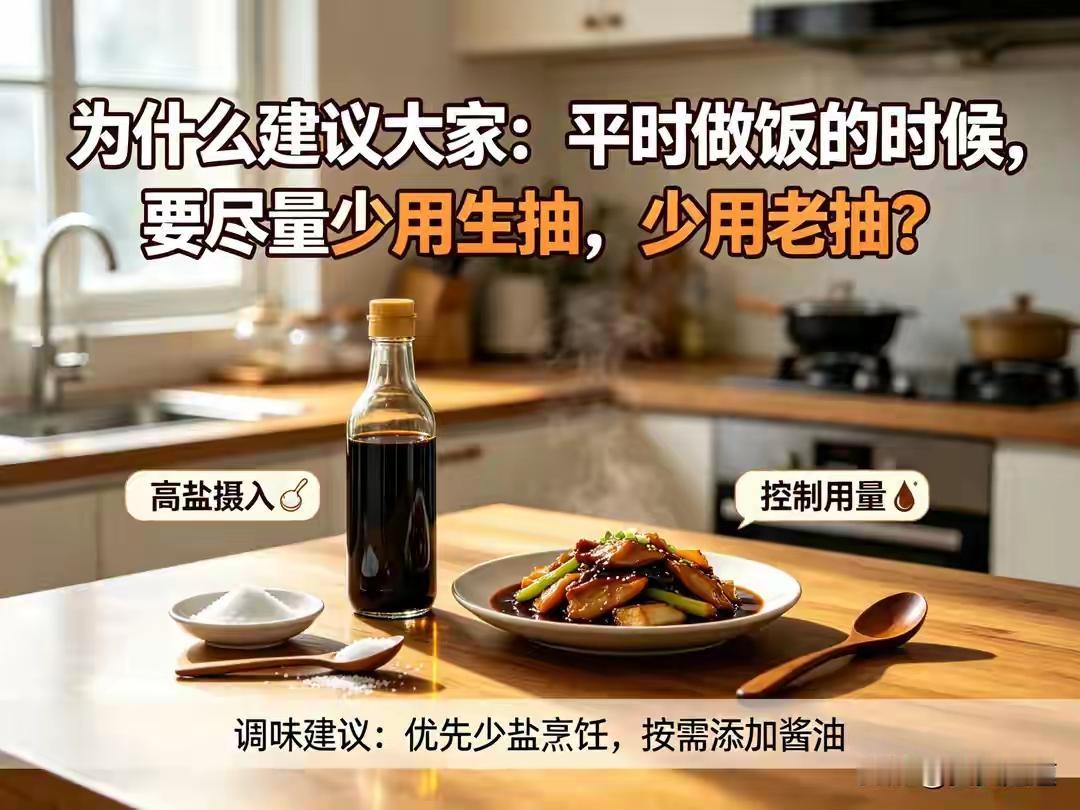 很多人炒菜都会犯一个错：少放盐，生抽老抽却随手多放，不知不觉摄入大量隐形钠。膳食