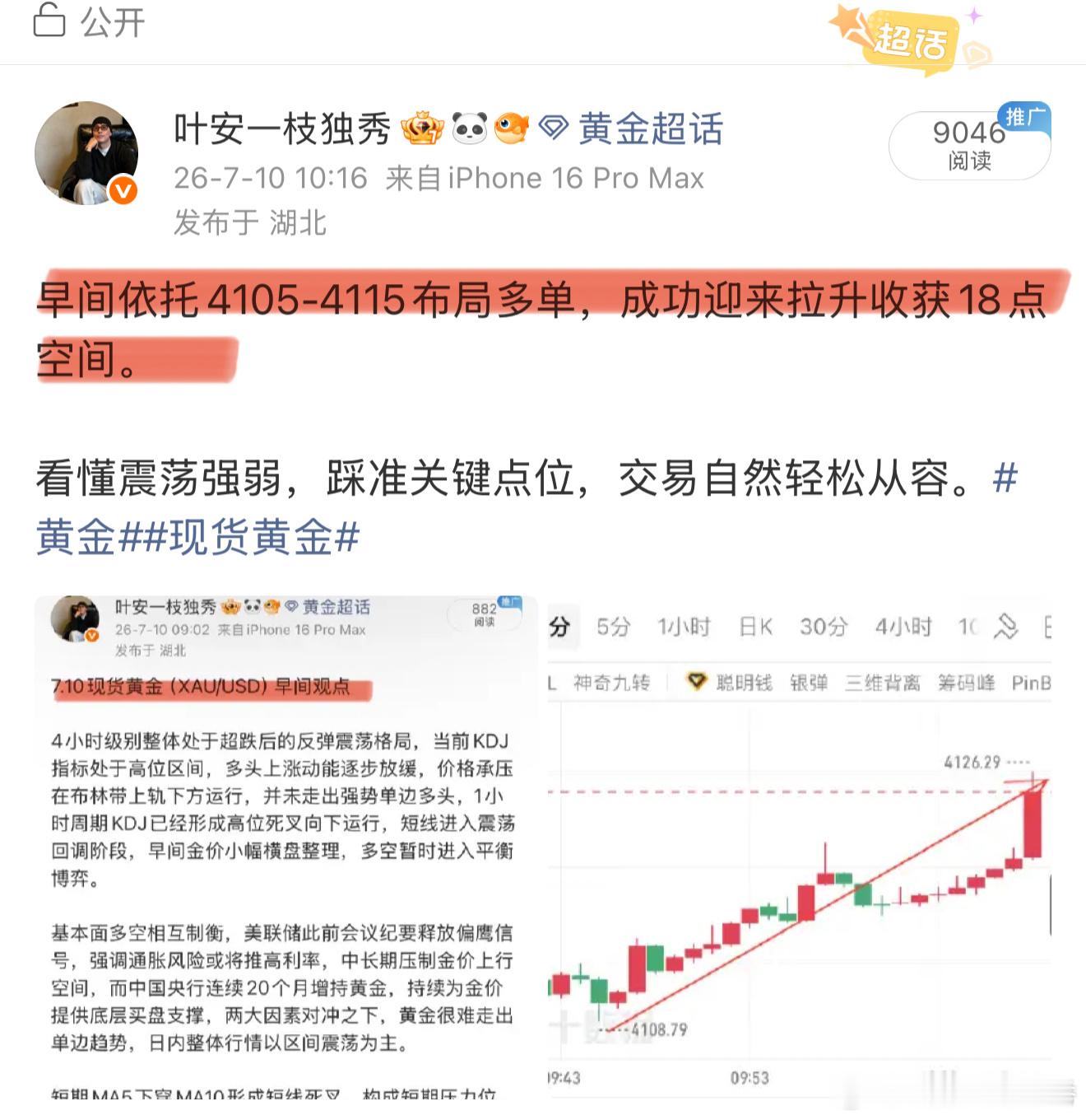 本周思路总结本周多空节奏精准切换，依托周期结构卡点布局，全程顺势交易，累计收割近