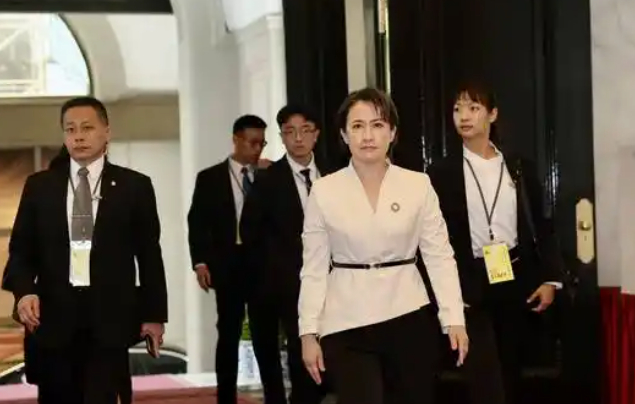 9月8日，萧美琴在基隆出席“1000吨级巡防舰第四艘CG1006花莲舰交船暨第五