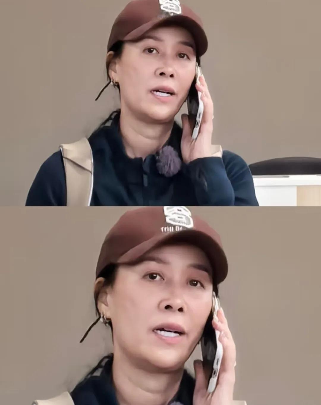 57岁的那英素颜，这皮肤状态真的很好了！[赞]