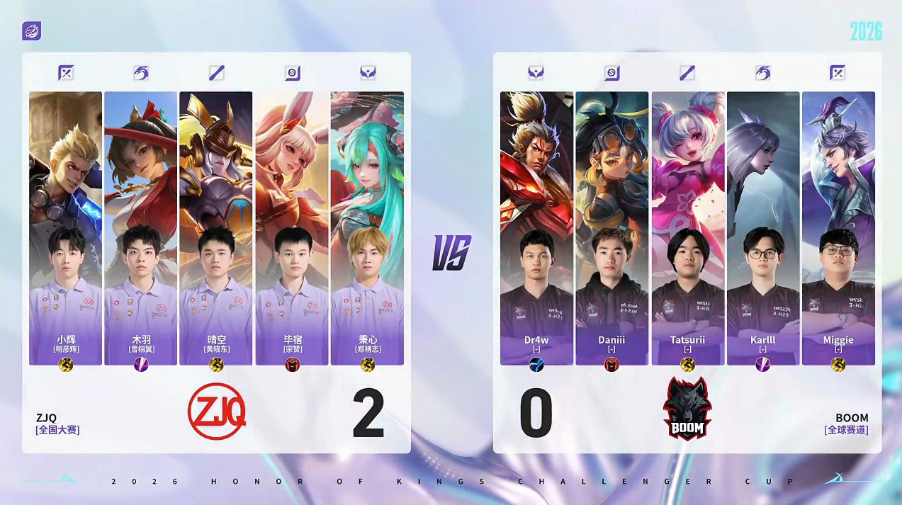 ZJQ 3-0 BOOM：野区强势进攻压制，ZJQ轻松零封对手挺进16强