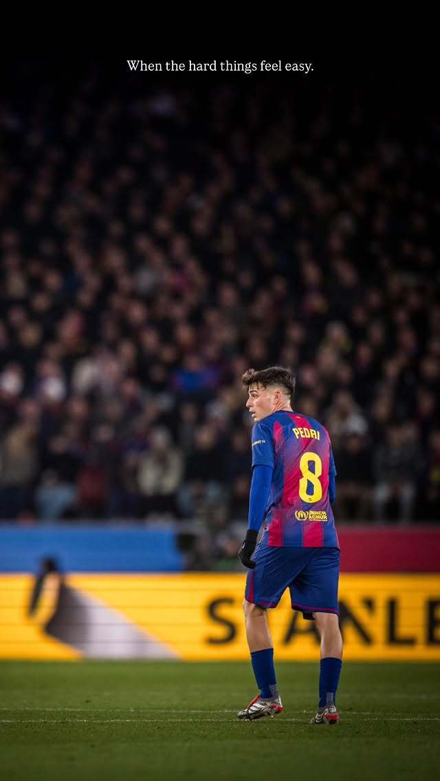 佩德里ins story更新🆕：当困难的事情变得容易时。巴萨3比1马竞热点现场