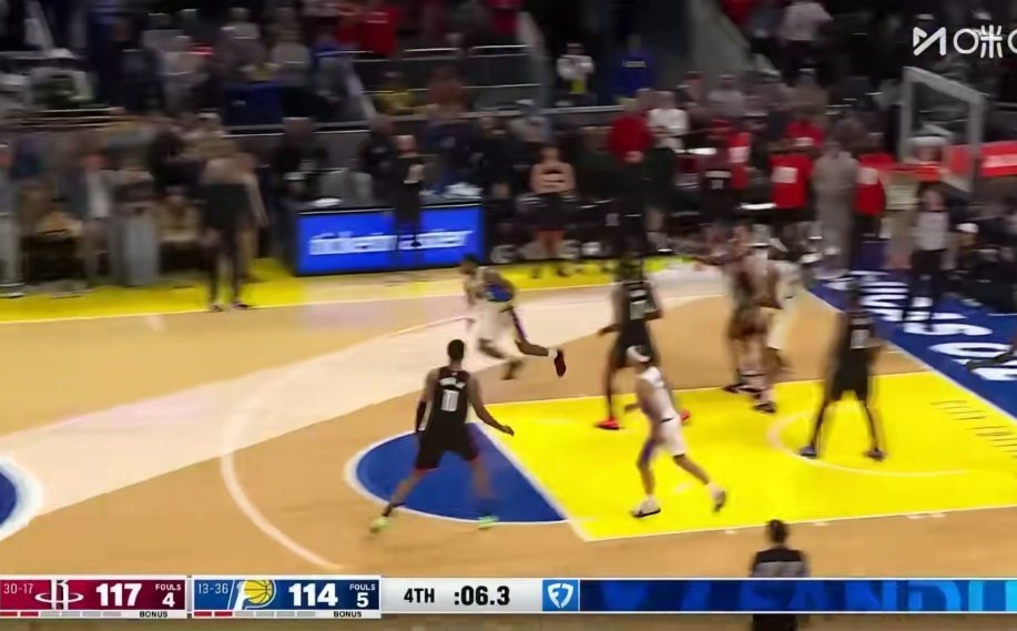 火箭爆板步行者火箭今日客场以118-114险胜步行者，申京狂砍39分16篮板5助