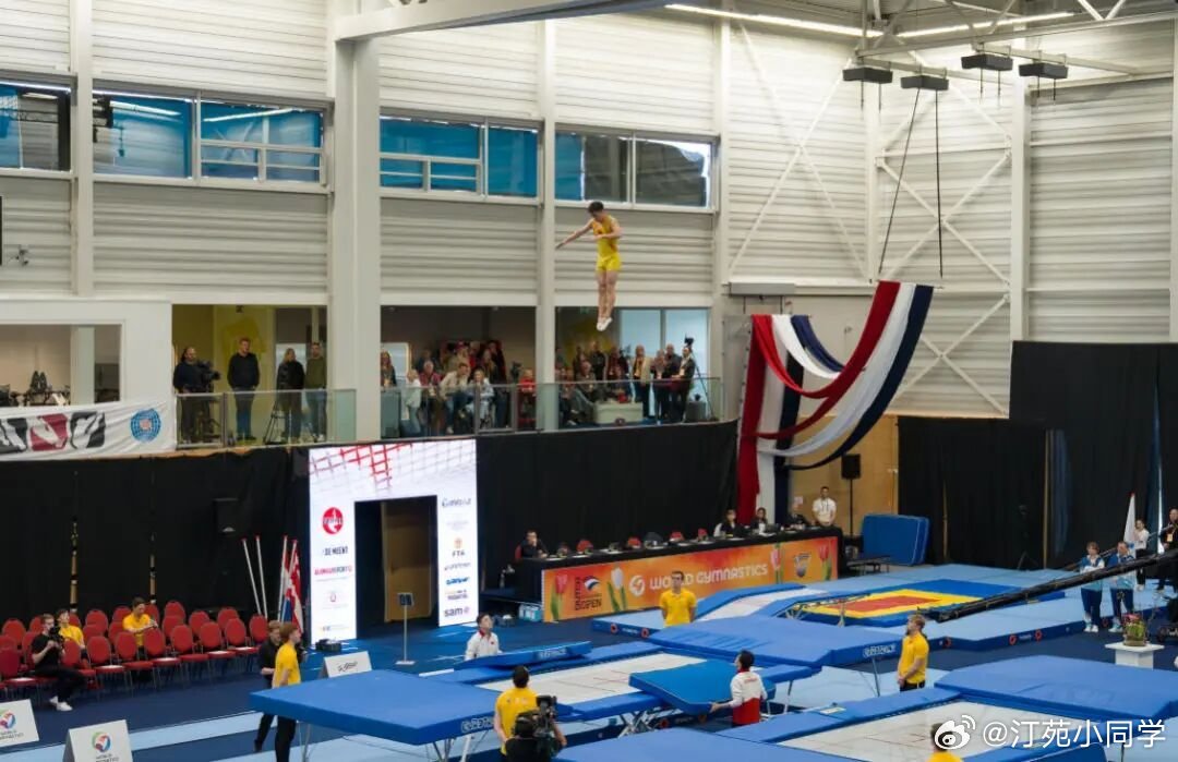 蹦床世界杯阿尔克马尔站，王梓赛决赛拿下全场最高分65.860分，力克得到65.2