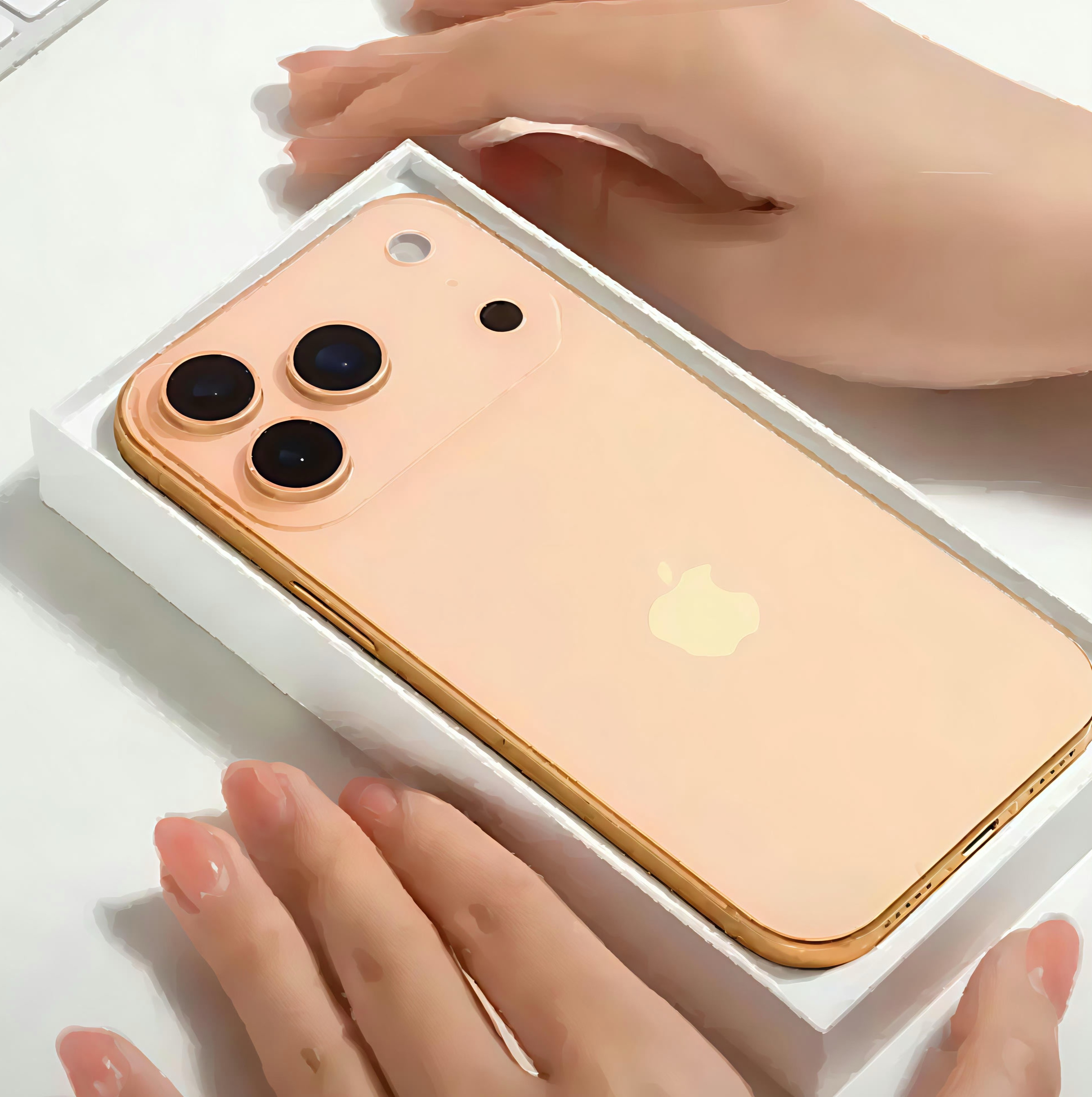 iPhone17Pro橙色机模曝光挺暖的一个配色，不过有点像OPhone Ren