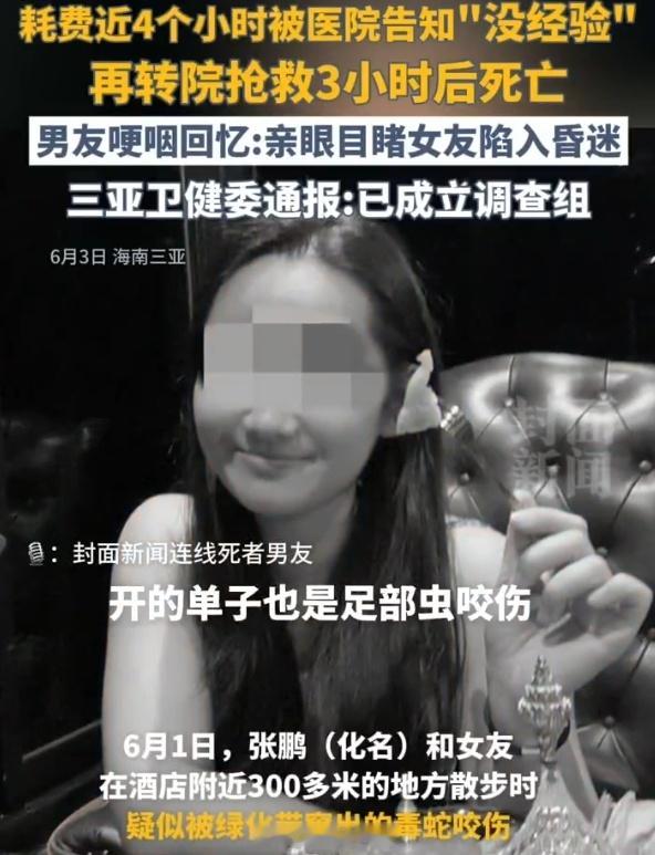 男友哽咽还原女友三亚被咬身亡过程 昨天看完那个视频真的很生气？什么东西呀！真的是