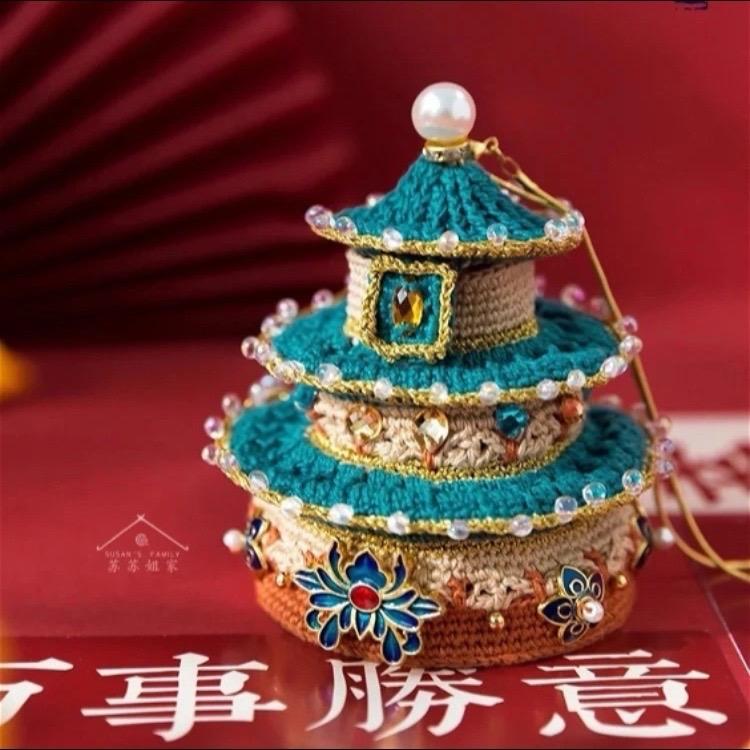 苏苏姐家的钩织殿宇，需要图纸记得说呦
