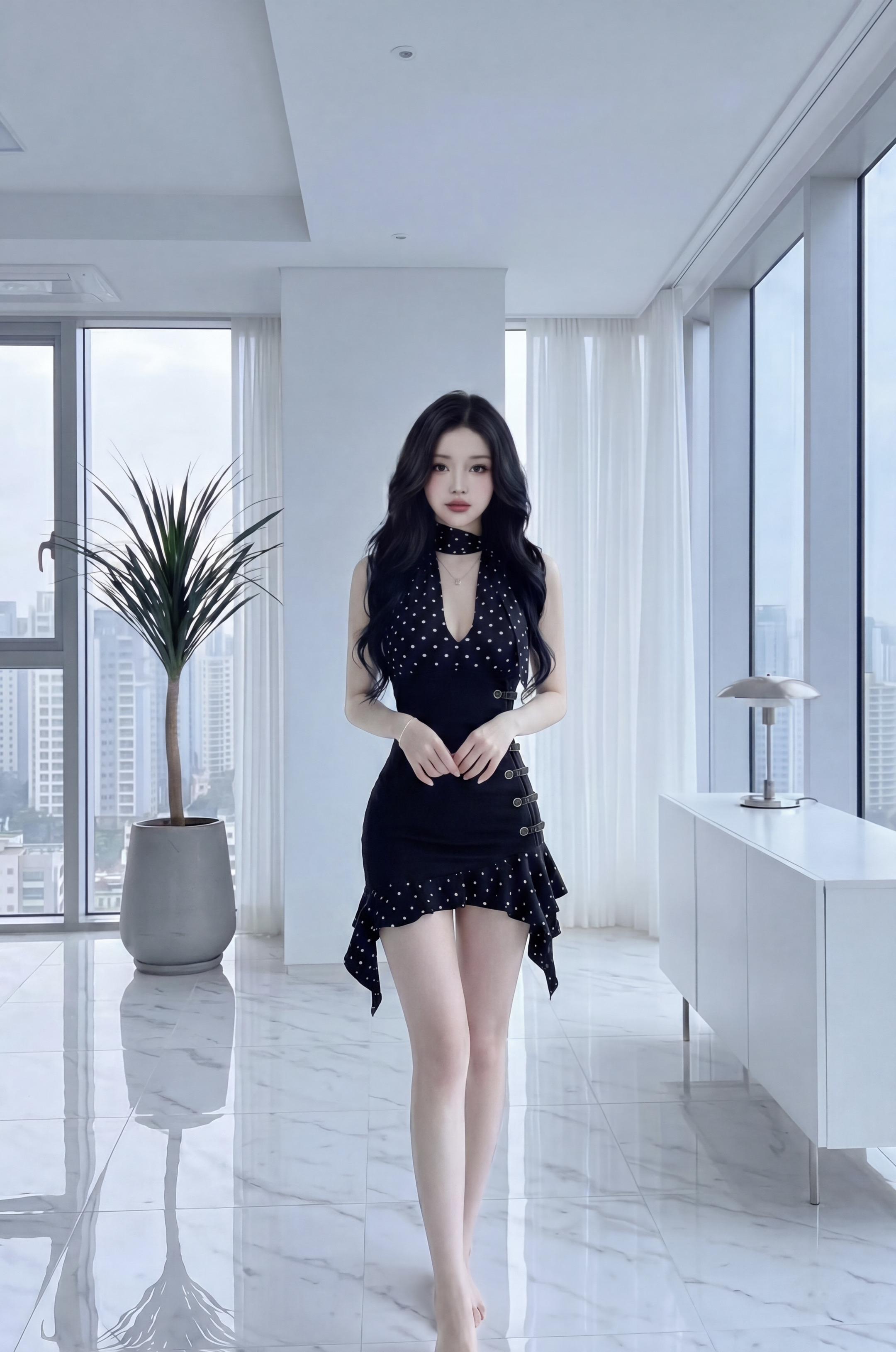 都市轻奢风穿搭 高级感室内写真 时尚穿搭分享 优雅女性魅力 轻熟风穿搭参考