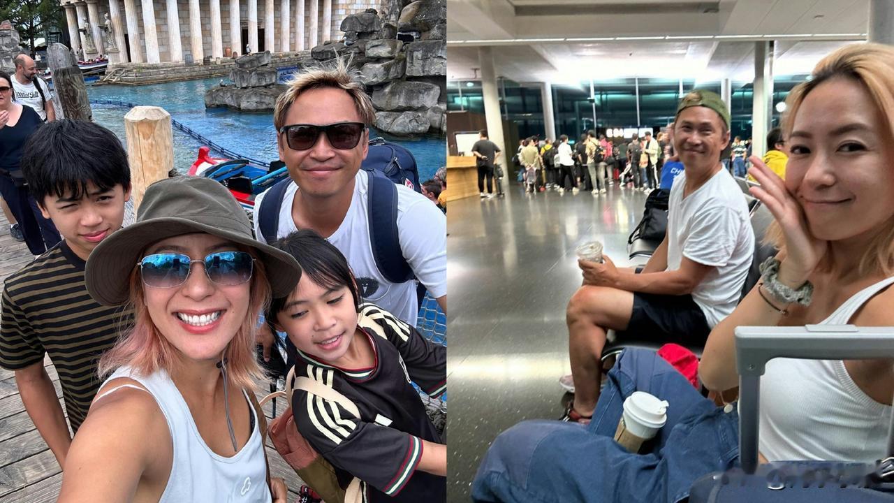 梁芷佩一家四口瑞士回程遇航班超载，遇优厚赔偿直呼：发达啦！
现年42岁的梁芷佩（