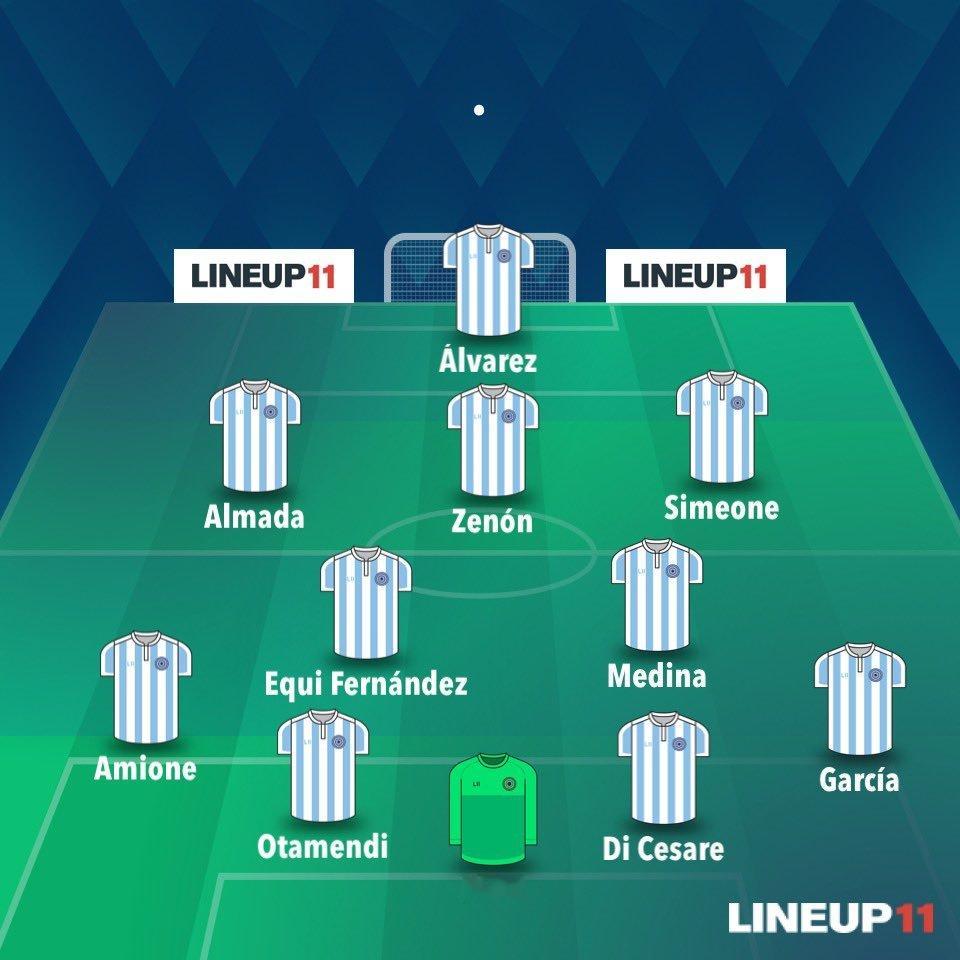 奥运会阿根廷vs法国首发出炉！阿尔瓦雷斯、阿尔马达、奥塔门迪领衔！#阿根廷球迷俱