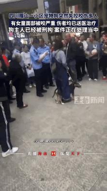 四川眉山狗咬人事件，
养狗女子有个致命的错误，
那就是出门遛狗，不是牵着绳子就