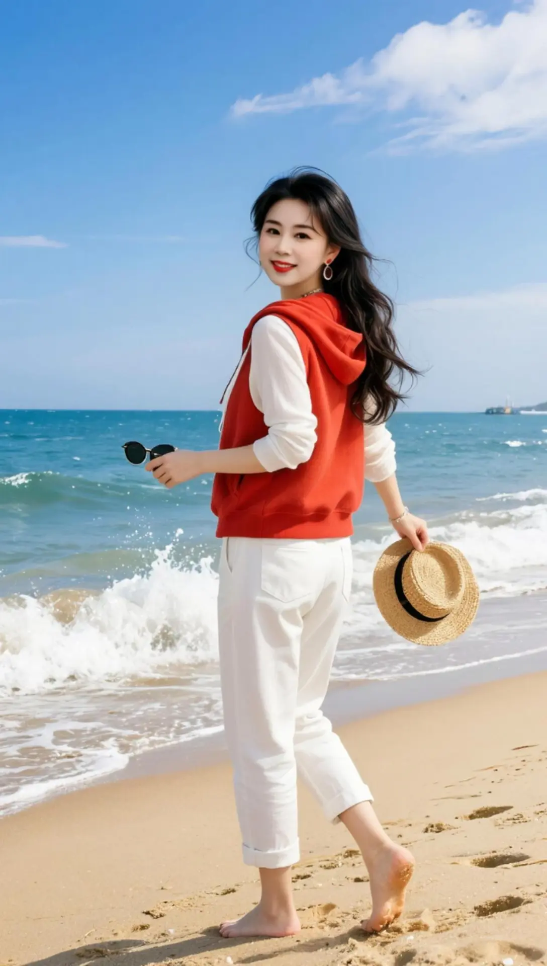 AI海滨随拍 ai创作