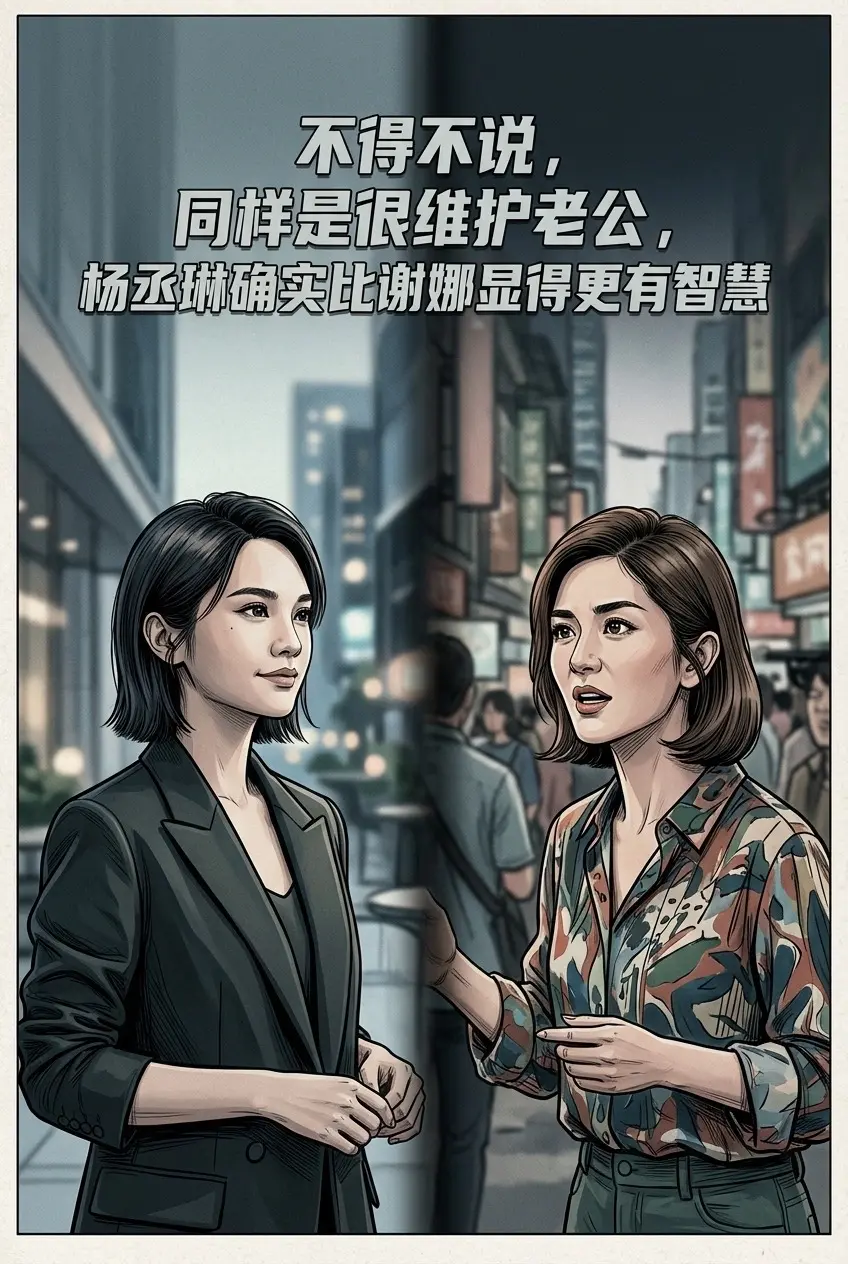 不得不说，同样是很维护老公，杨丞琳确实比。谢娜显得更有智慧