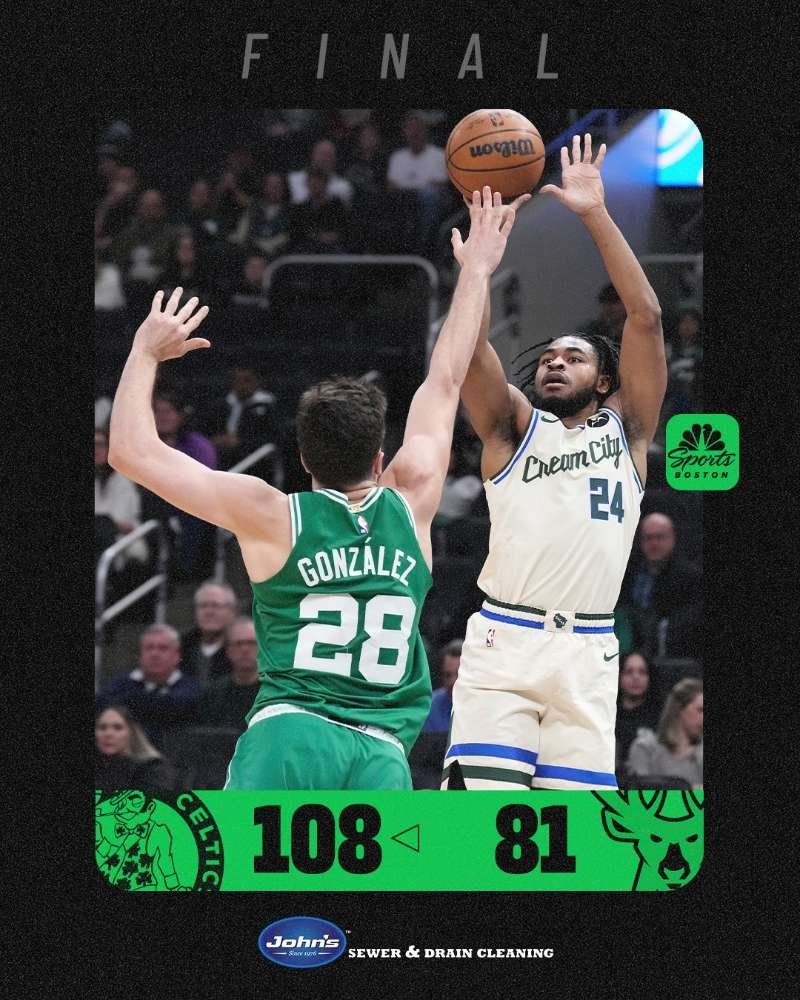 108：81客场大胜雄鹿，继续连胜的步伐。究竟是凯尔特人状态持续火热，还是如今雄