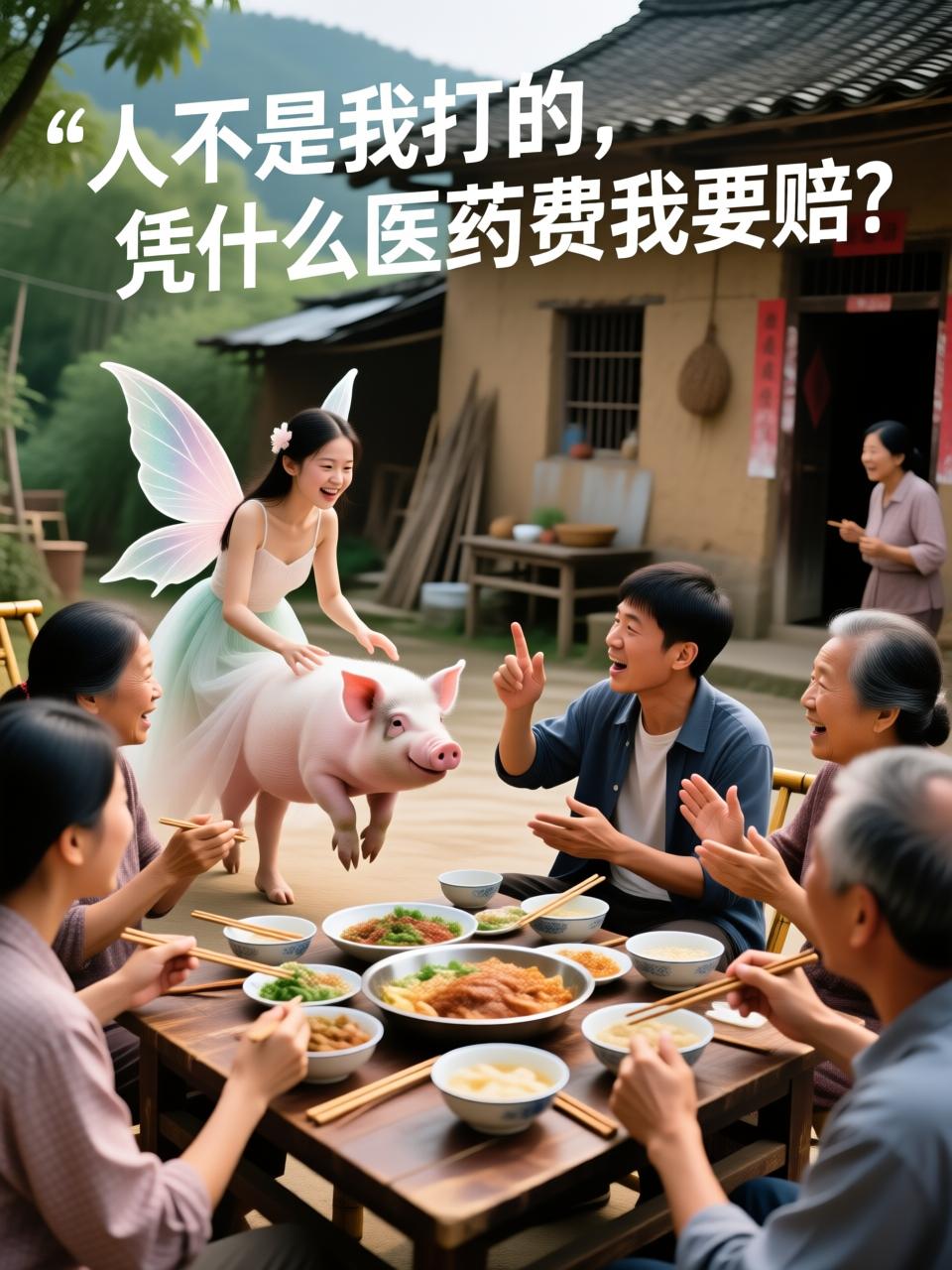 通过一头猪认清了女友适不适合过日子结婚，他避免了将来的更大损失。

一女孩跟着男