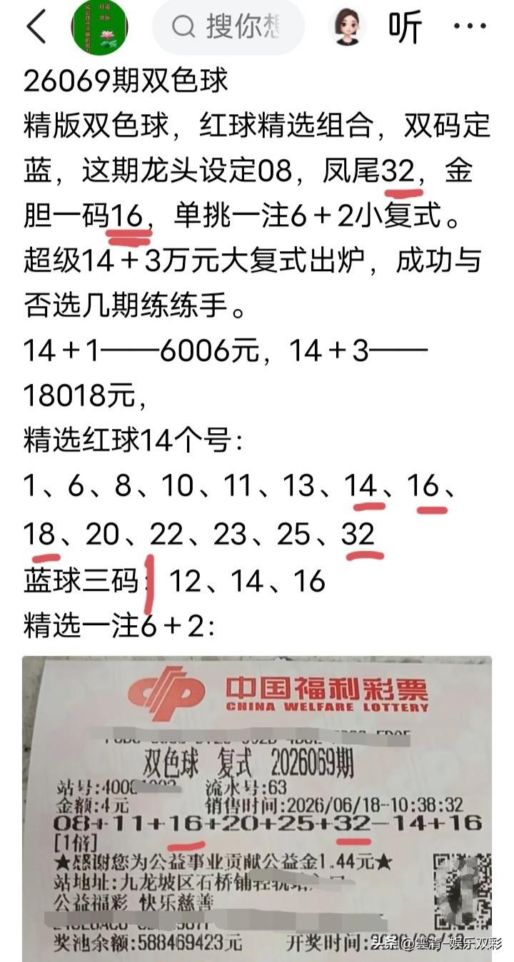 胆码中了，凤尾有了，龙头没对上