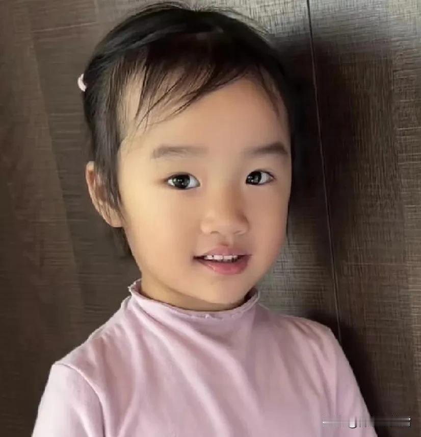 这个可爱纯真的小姑娘就是李亚鹏和海哈金喜的女儿李夏。

小姑娘算是中规中矩地遗传