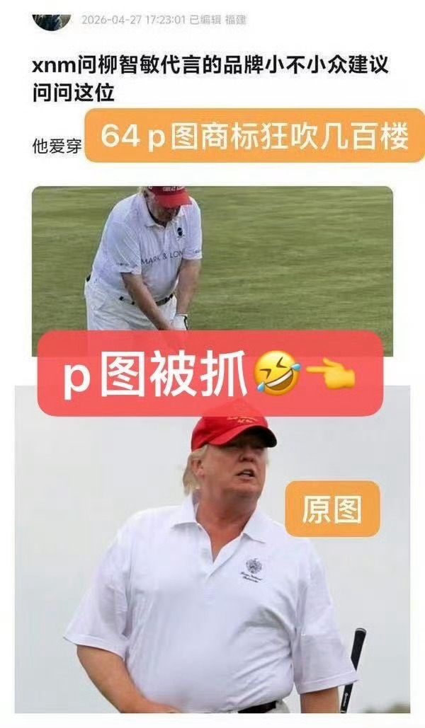 回顾柳智敏粉丝大出圈笑话，小不小众建议问问特朗普 