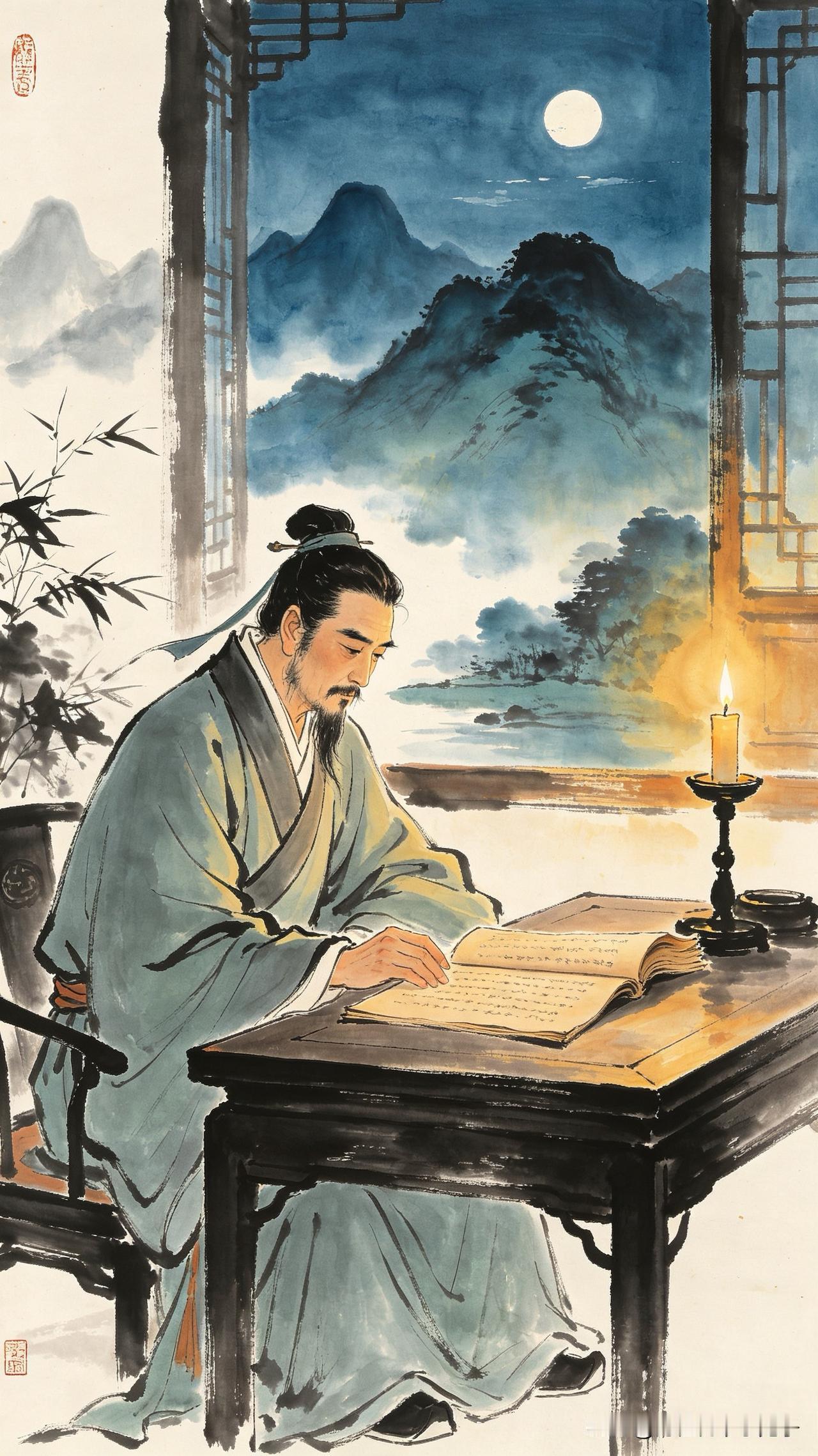 旧稿翻来不忍看，
当时字字写悲欢。
而今怯向人前语，
        
…………
