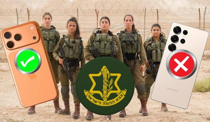 突发新闻——以色列国防军（IDF）已正式禁止高级军官使用安卓手机，下令仅可使用苹