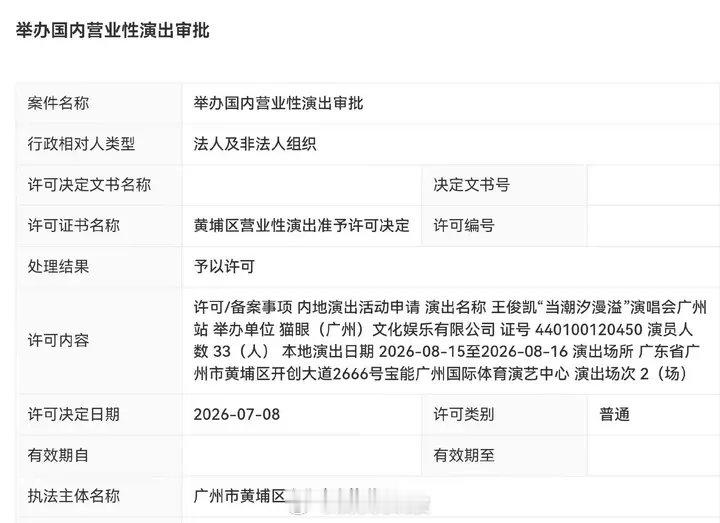 王俊凯广州演唱会通过审批王俊凯广州站审批通过王俊凯广州站审批通过王俊凯怀疑黄晓明