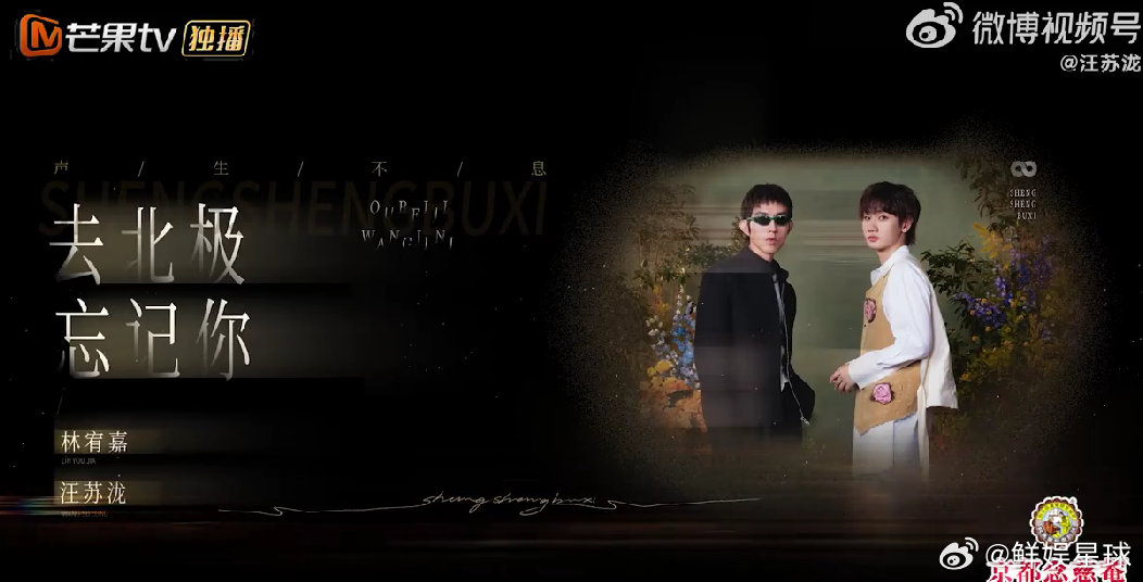 声生不息汪苏泷林宥嘉翻唱去北极忘记你声生不息华流季 合唱就是yyds！汪苏泷林宥