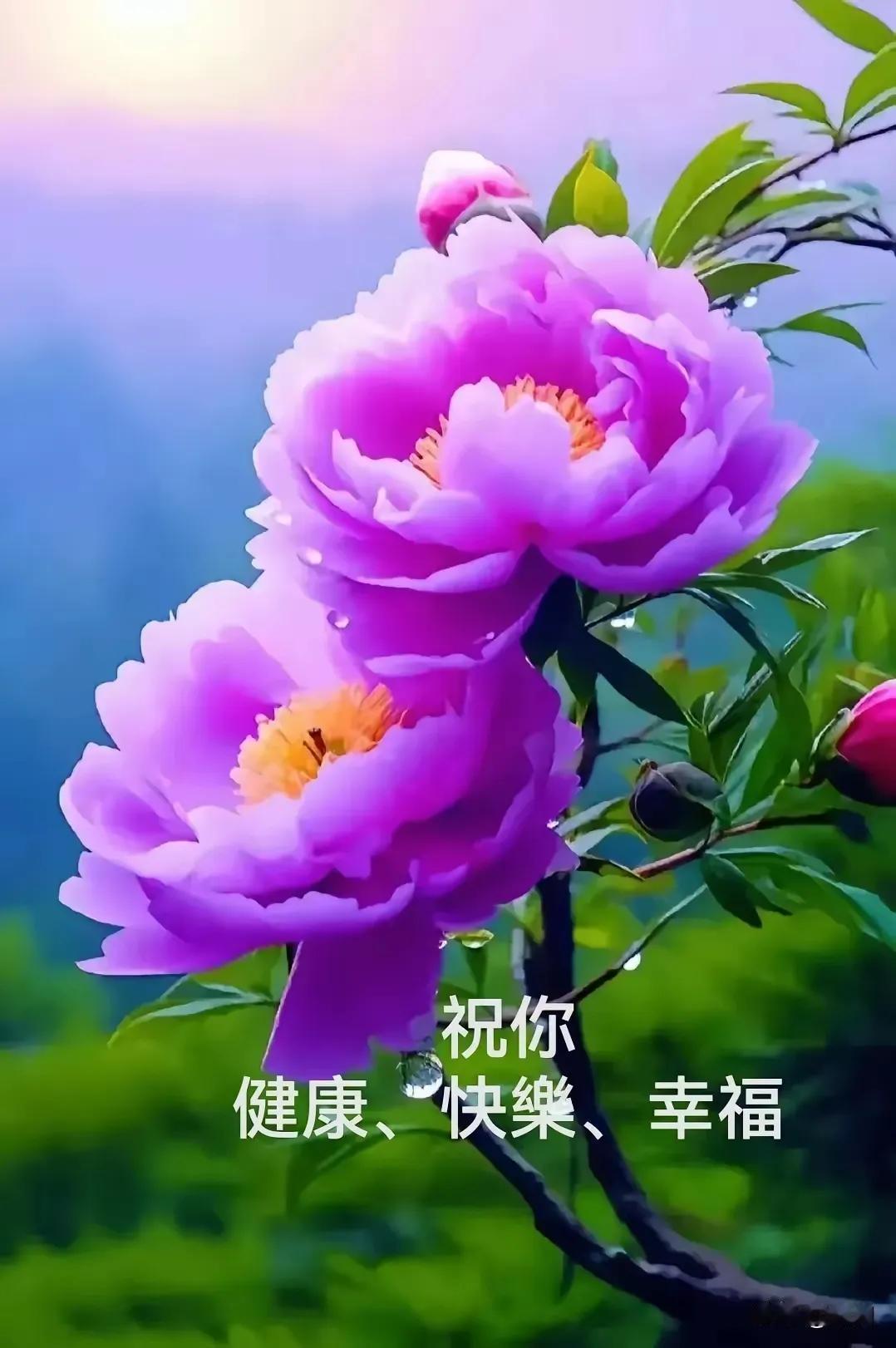 花开富贵，祝你健康、快乐、幸福！🌸💐十全十美日。