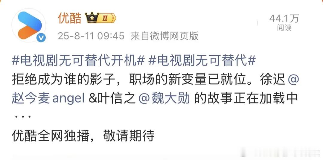 魏大勋为什么要去做大女主剧00花赵今麦的二fan？电视剧（无可替代）看简介明显的