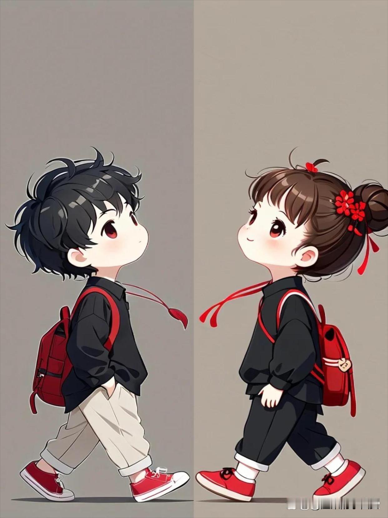 上联：上上下下上下一致
下联：老老少少老少同心